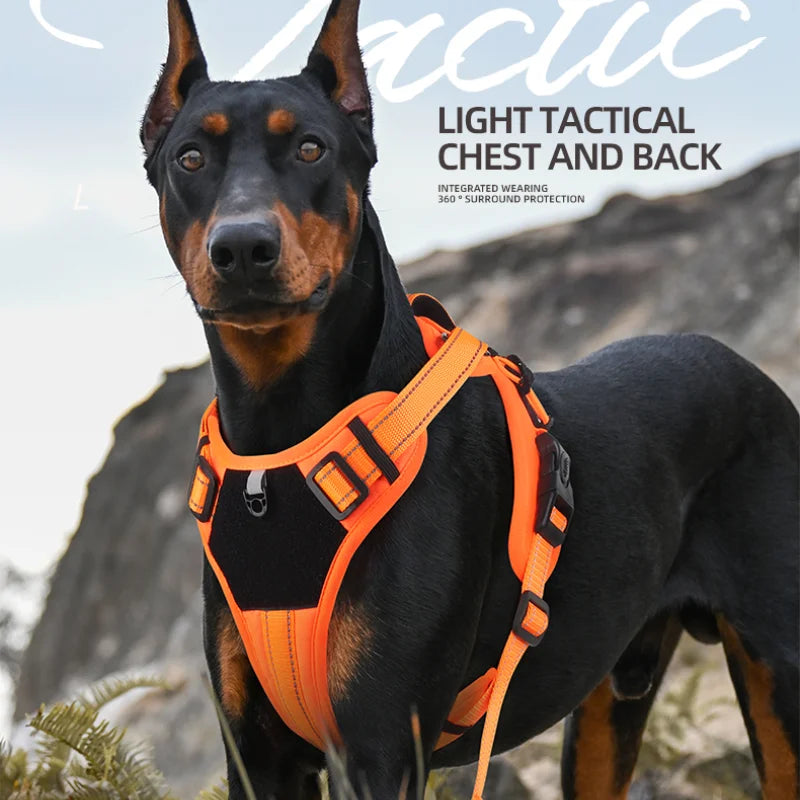 No Pull Dog Harness – Reflective Adjustable Control Vest