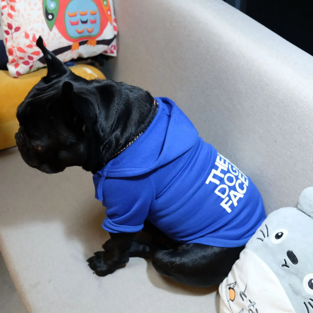 PawPattern XL Dog Hoodie | Black Polyester Winter Jacket for Large Dogs