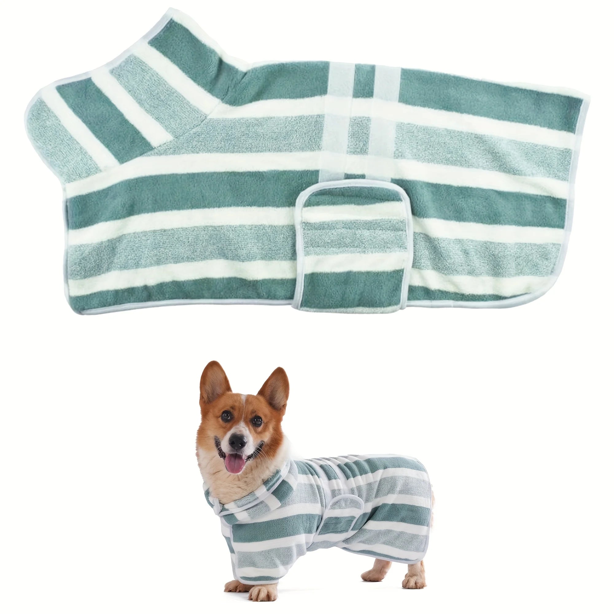 Quick-Dry Dog Bathrobe Towel – Absorbent Post-Bath Wrap