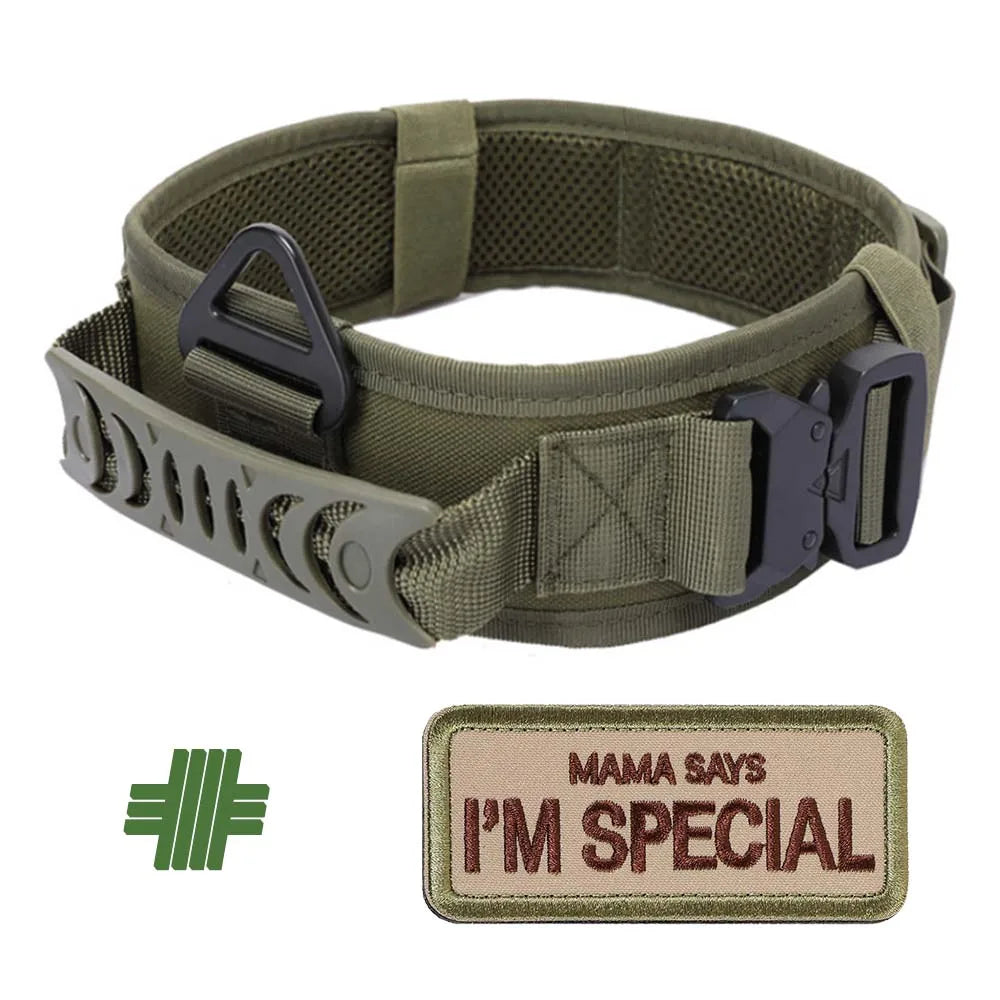 Tactical Dog Collar – Adjustable Heavy Duty Reflective Collar