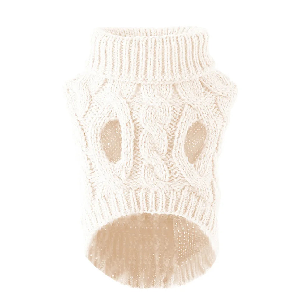 Dog Sweater for Small Breeds – Autumn Knit Fleece Warmwear