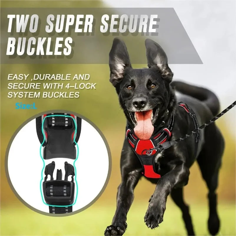No-Pull Dog Harness Vest – Adjustable Walking Harness with Handle