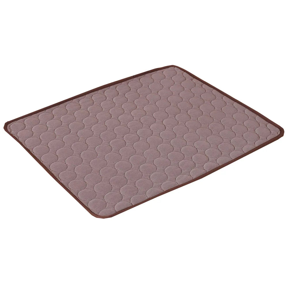 Pet Cooling Mat for Dogs – Ice Silk Summer Sleeping Pad, Breathable & Moisture-Proof (5 Sizes)