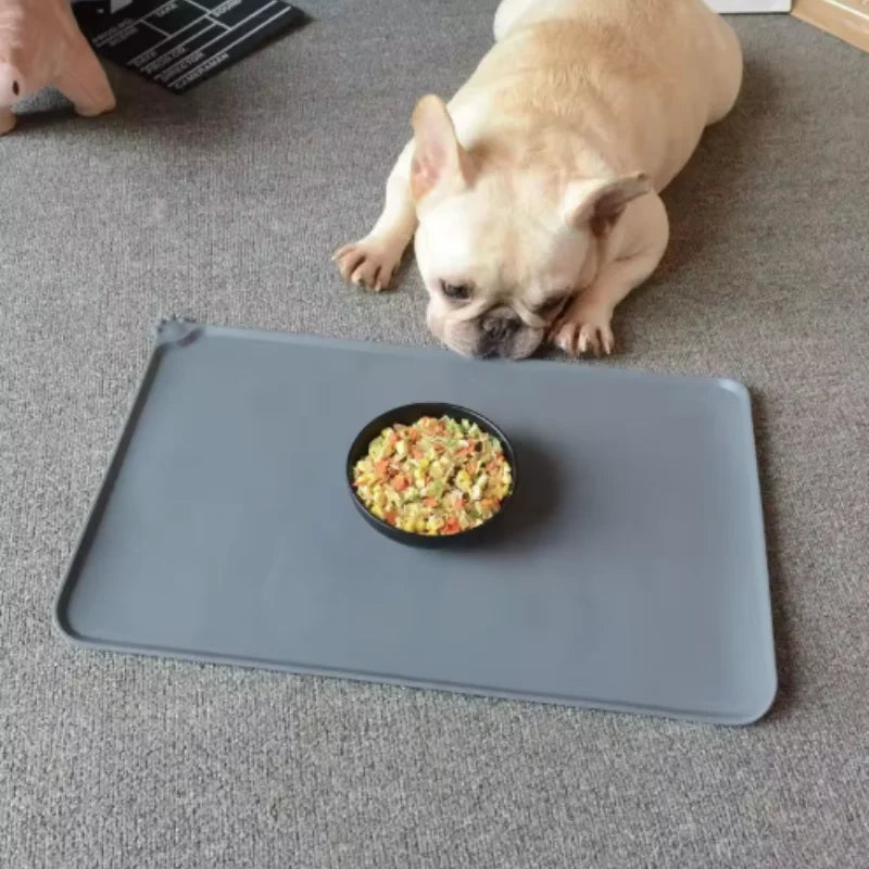 Silicone Pet Meal Mat – Waterproof, Anti-Slip Feeding Bowl Mat for Dogs & Puppies