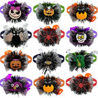 Halloween Dog Bow Ties Bulk Pack – 30 or 50 Pc Small Dog Set