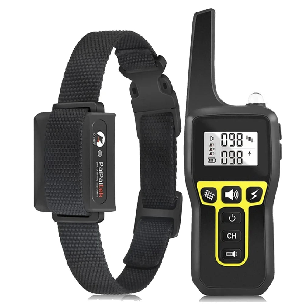 Waterproof Dog Training Collar – 1000M Remote Beep Vibration Shock