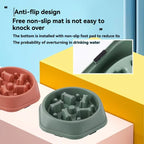 Bone-Pattern Slow Feeder Dog Bowl – Anti-Choke Healthy Eating Dish