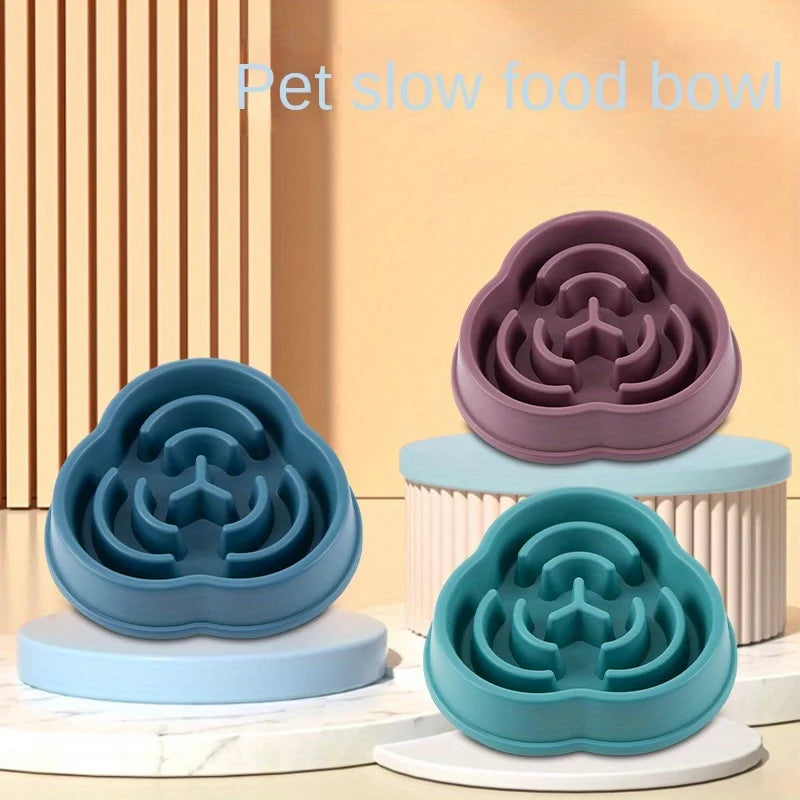 Anti-Choking Slow Feeder Dog Bowl – Non-Slip Anti-Overturn Feeding Dish