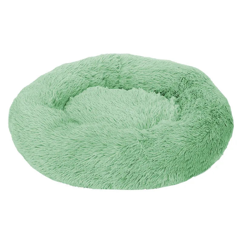 Pet Dog Bed Donut Cuddler – Ultra Soft Washable Round Dog Kennel, Winter Warm Sofa