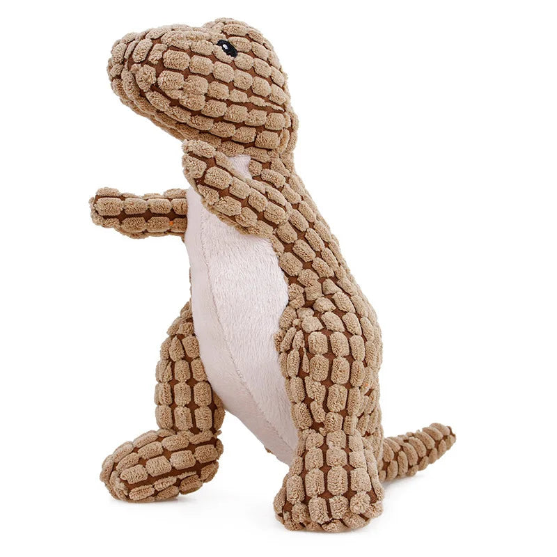 Corduroy Animal Squeaky Dog Toy – Bite Resistant Plush