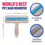 Pet Hair Remover Roller – Self-Cleaning One-Hand Lint & Fur Remover for Dogs