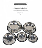 Classic Stainless Steel Dog Bowl – Durable & Rust-Resistant Feeder