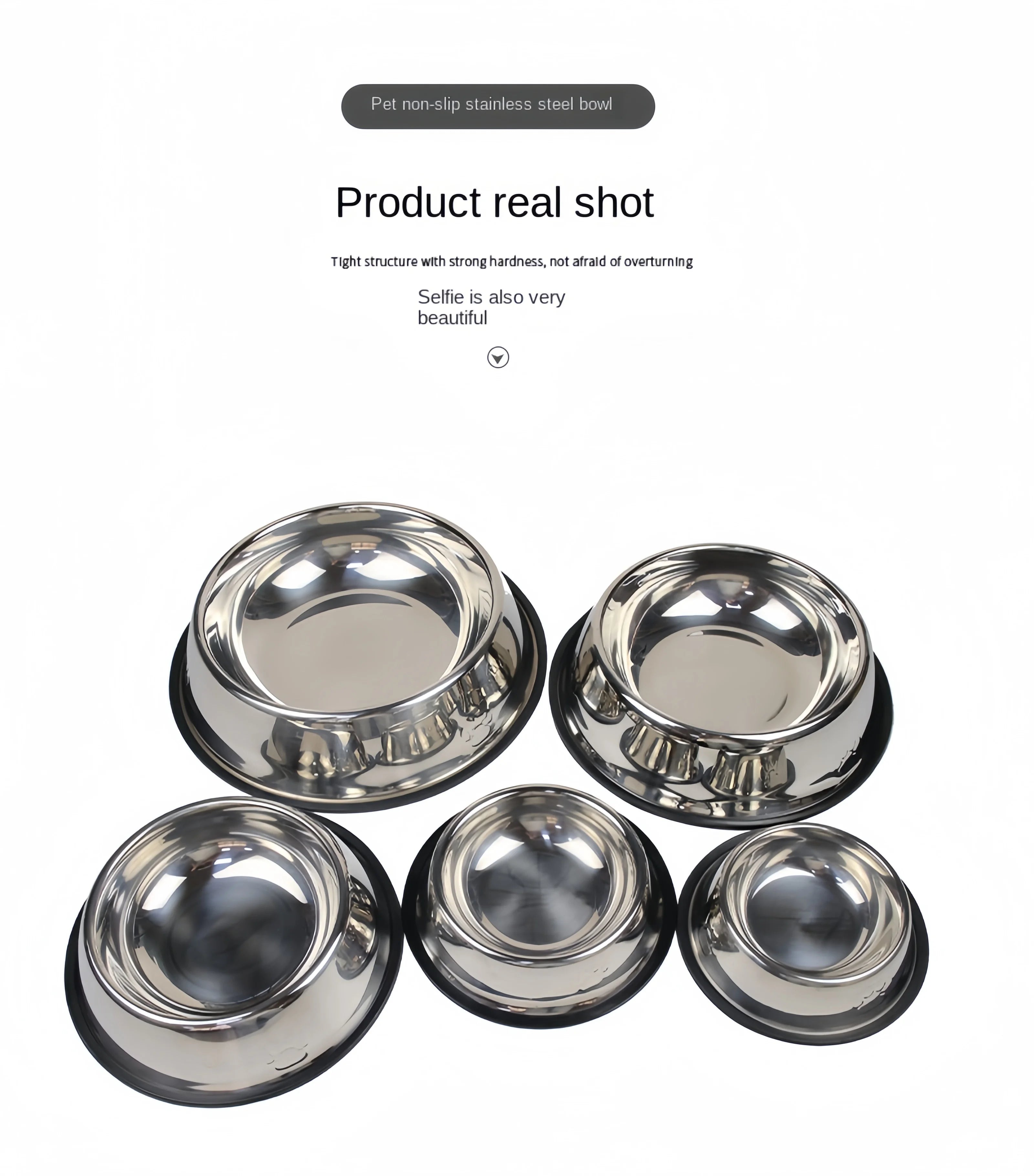 Classic Stainless Steel Dog Bowl – Durable & Rust-Resistant Feeder