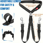 Dog Seat Belt – Dual Headrest Safety Leash