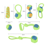 Cotton Rope Ball Toy - Interactive Toothbrush for Dogs of All Sizes