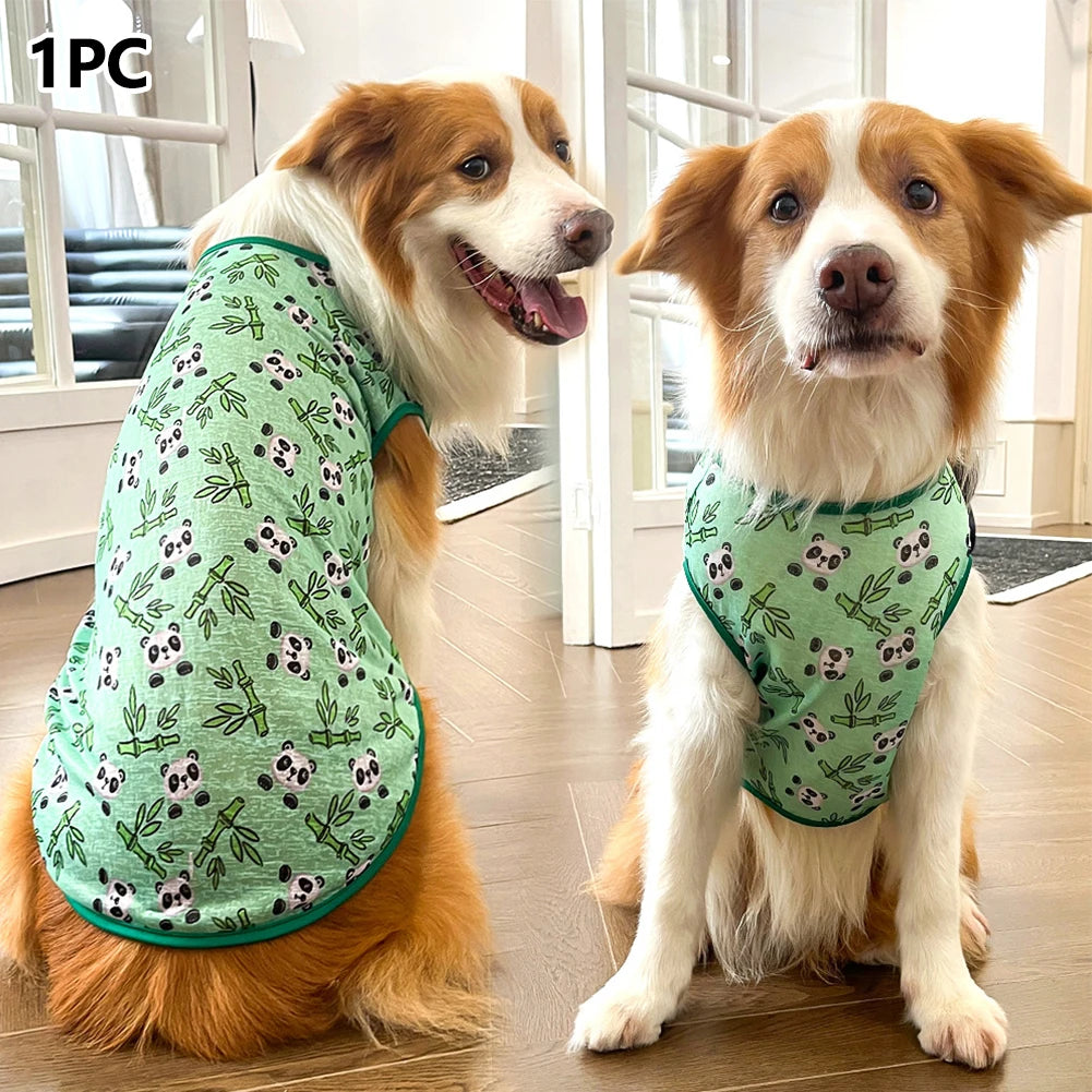 Breathable Dog Vest for Medium Large Dogs – Soft Multicolor Shirt