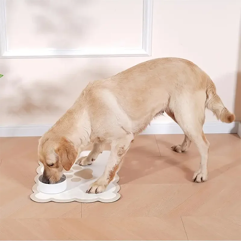 Pet Feeding Mat – Absorbent Anti-Slip Diatomaceous Earth Mat for Dog Water & Food Bowls