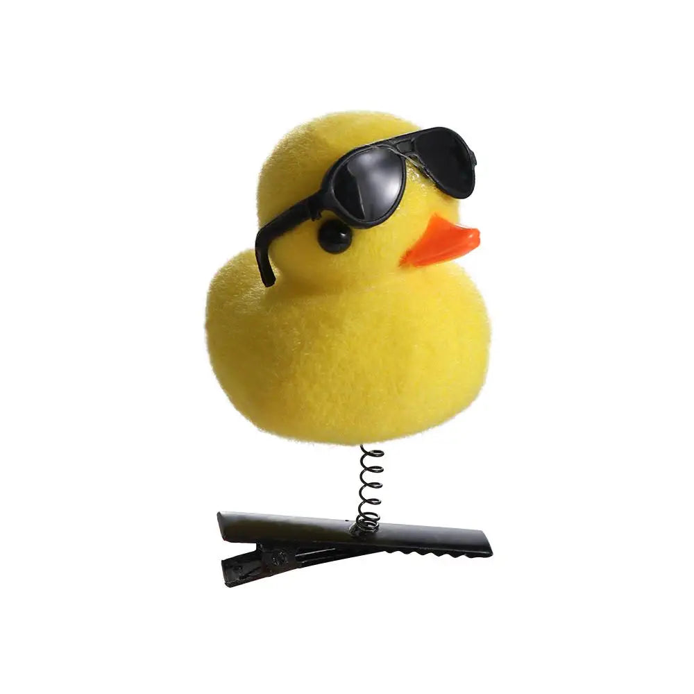 Duck Plush Hair Clip – Kids Bowknot Flower