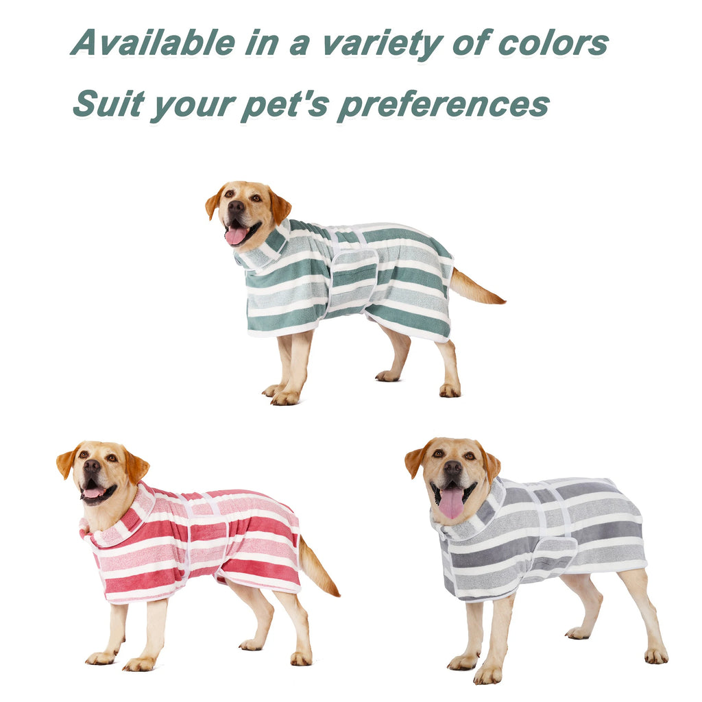 Quick-Dry Dog Bathrobe Towel – Absorbent Post-Bath Wrap