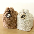 Leather Dog Memorial Keychain – Fur Keepsake Locket Gift