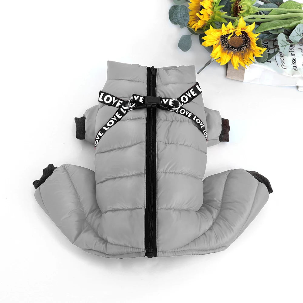 PET ARTIST Winter Dog Jacket – Waterproof Cotton Coat
