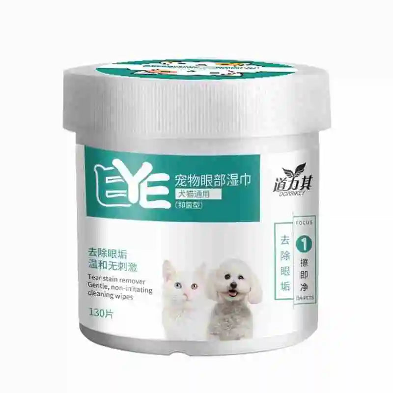Dog Eye Wipes – Tear Stain Remover Pads (130pcs)