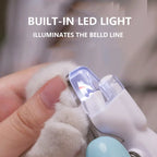 LED Light Dog Nail Clippers - Safe Stainless Steel Paw Trimmer for Dogs