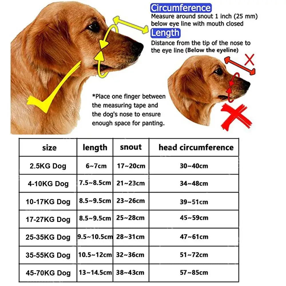 Dog Muzzle – Breathable Anti-Biting Guard