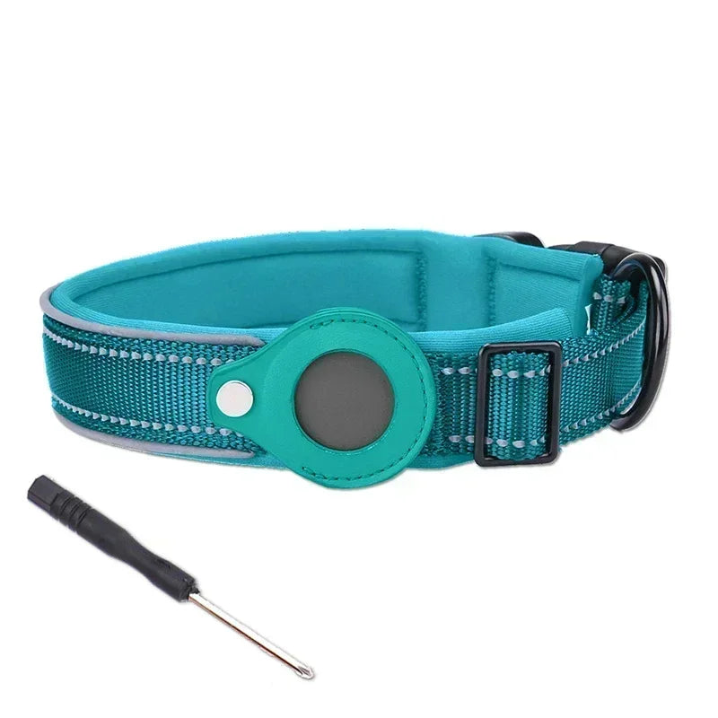 Dog Airtag Collar – Reflective Anti-Lost Tracker Collar