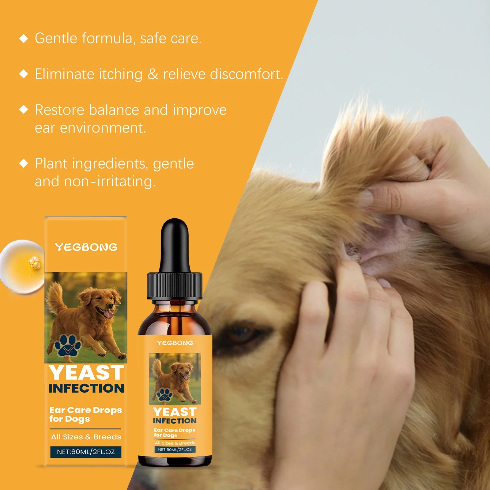 Dog Ear Drops – Anti-Itch Ear Cleaner