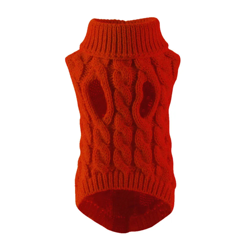 Dog Sweater for Small Breeds – Autumn Knit Fleece Warmwear