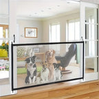 Dog Safety Gate – Foldable Mesh Barrier