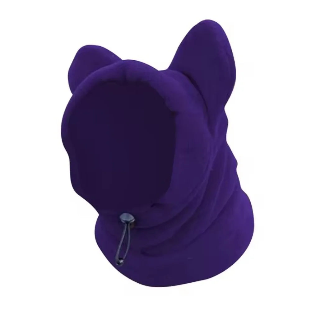 Fleece Bat Dog Hat with Ears – Warm Winter Hoodie