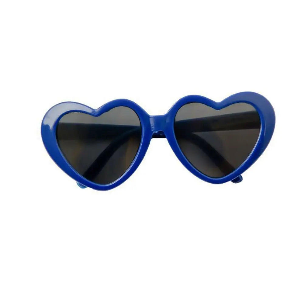Fashion Heart Dog Sunglasses – Lightweight Photo Accessory