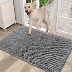 Dog Door Mat Mud Catcher – Absorbent Non-Slip Mat for Muddy Paws, Quick-Dry & Washable Rug
