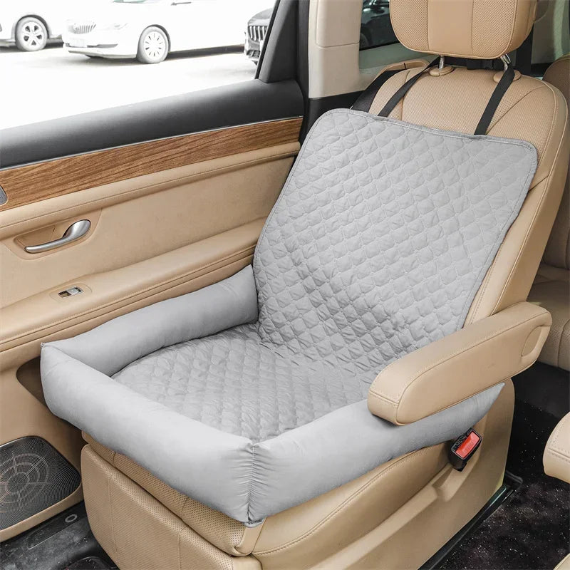 Waterproof Dog Car Seat Cushion – Quilted Travel Hanging Car Bed Mat for Small Dogs