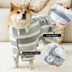 Quick-Dry Dog Bathrobe - Ultra-Absorbent Thick Coral Fleece Pet Towel