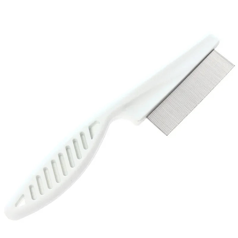 Moonbiffy Dog Grooming Flea Comb – Stainless Steel Hair Brush & Gentle Massage Tool
