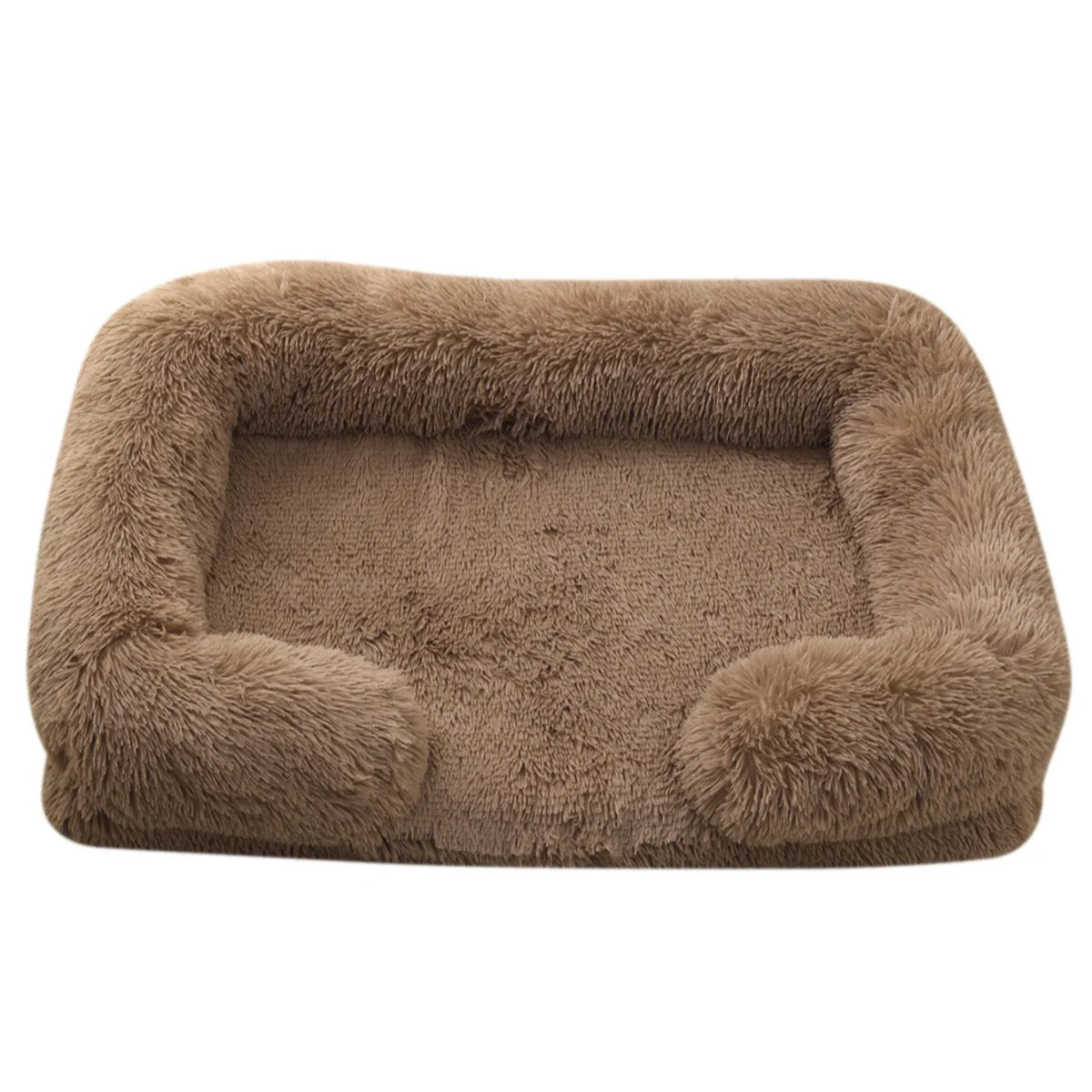 Orthopedic Square Plush Dog Bed – Removable Washable Winter Sofa