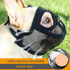 Adjustable Dog Muzzle Nylon – Breathable Anti Bark Bite