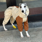 Khaki Dog Winter Coat – Plush Fleece Lined Warm Jacket