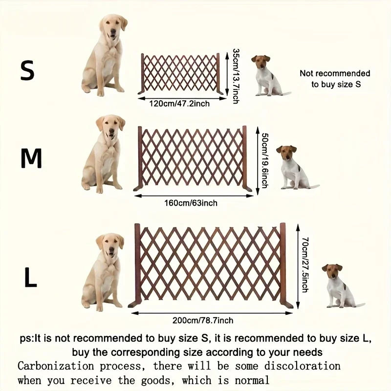Wooden Dog Gate – Retractable Safety Barrier