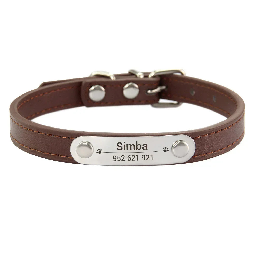 zPetsDatingCN Personalized Dog Collar with Carved Name ID – Pink, All Sizes, Anti-Lost