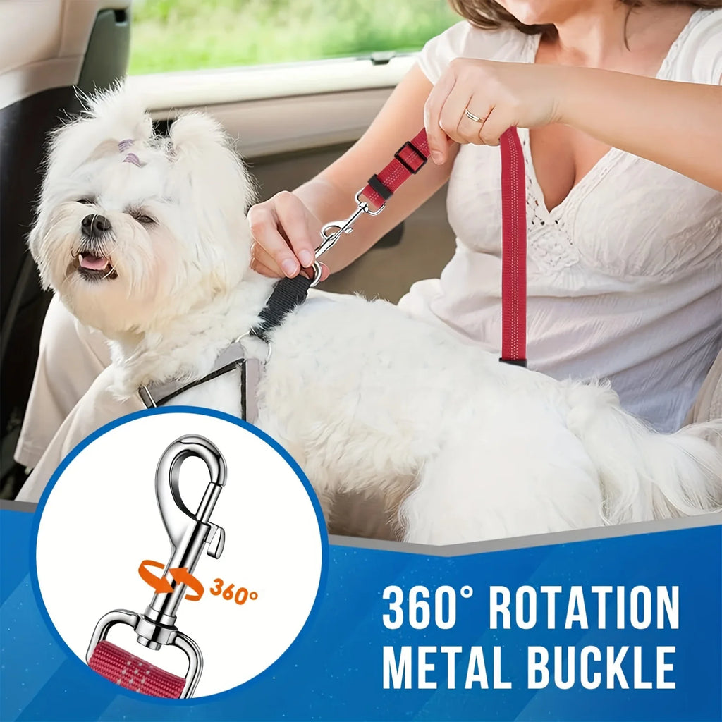 Dog Seat Belt – Dual Headrest Safety Leash