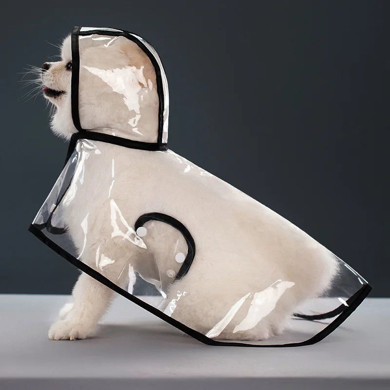 Clear EVA Dog Raincoat – Waterproof Windproof Jacket