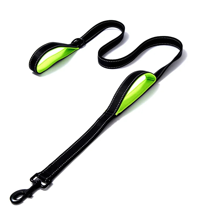 Dog Leash – Dual Handle Reflective Control