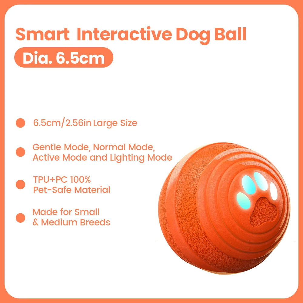 Smart Dog Ball 8cm – Automatic Waterproof Interactive Toy