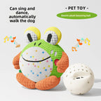 Electric Bouncing Dog Ball Toy – Interactive Squeaky Plush Chew Toy