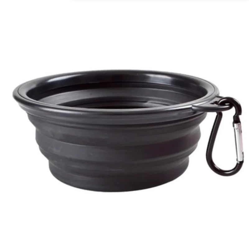 Heavy-Duty Collapsible Dog Travel Bowl – Adventure-Ready Silicone Feeder