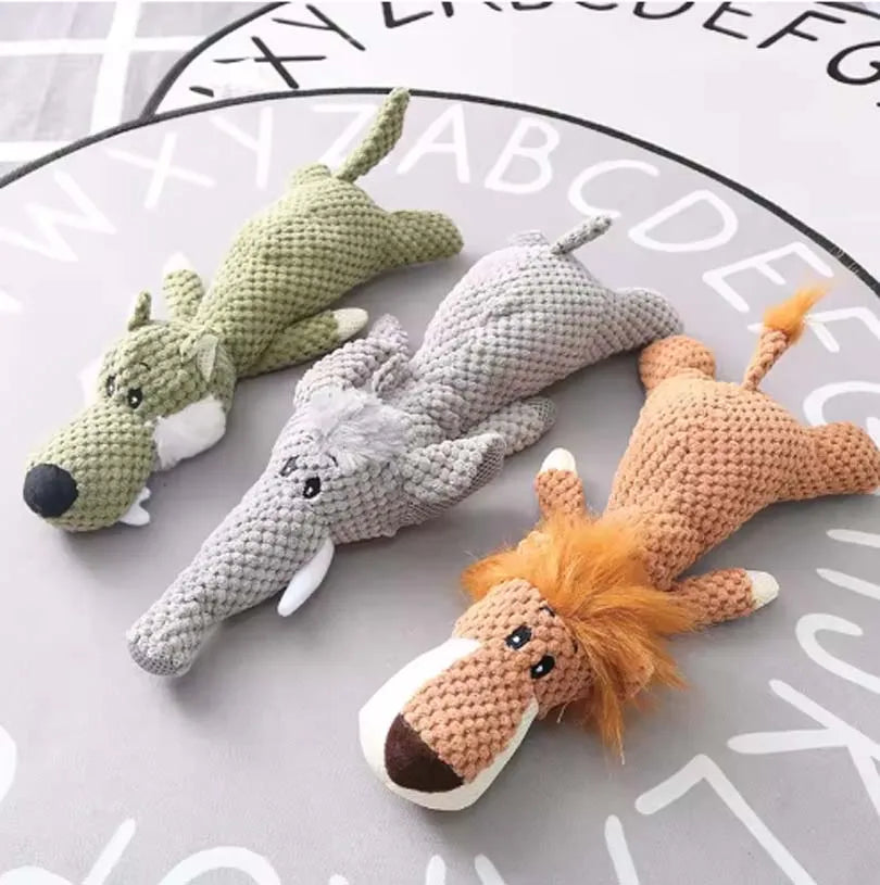 Plush Squeaky Dog Toy for Large Breeds